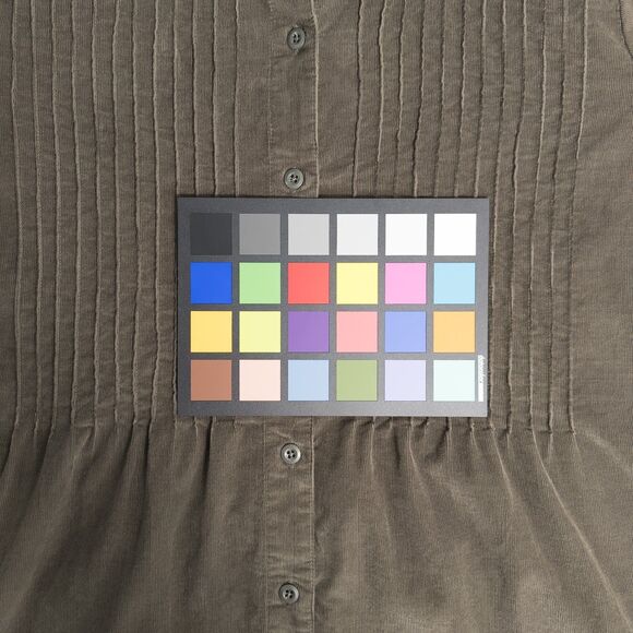 Vintage LL Bean Corduroy Maxi Shirt Dress 14 Brown Pintuck Modest Cottagecore - Picture 15 of 16